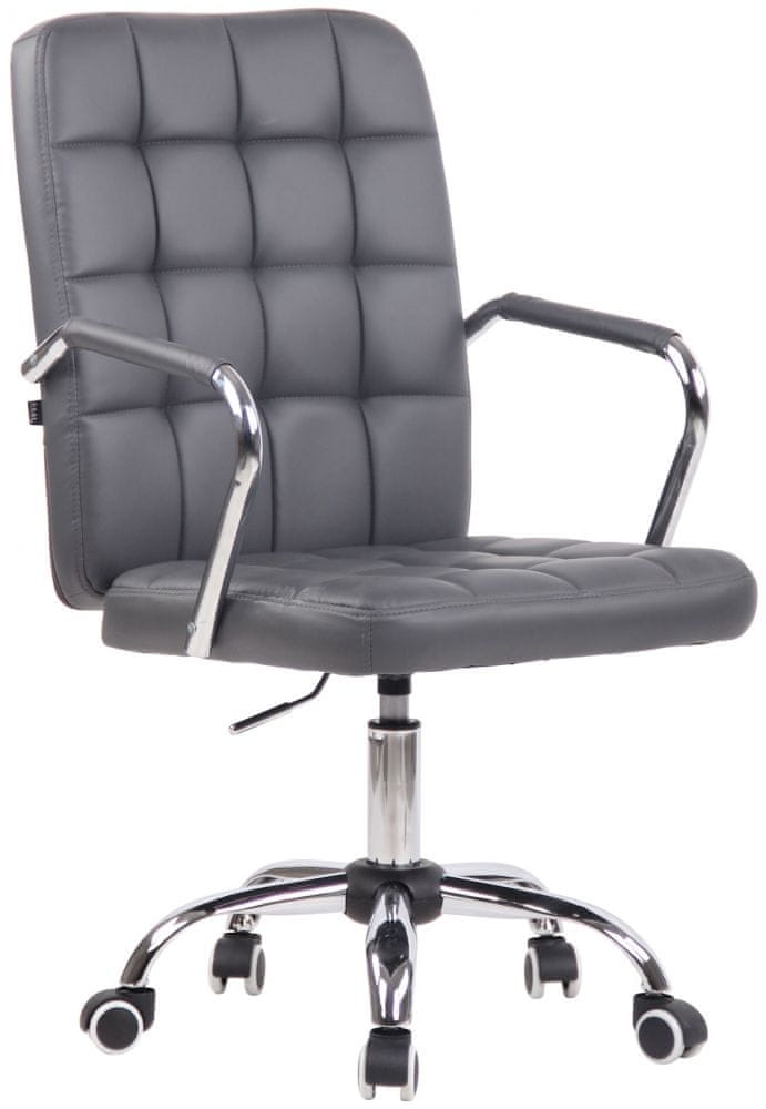 BHM Germany Kancelárska stolička Terni, syntetická koža, šedá